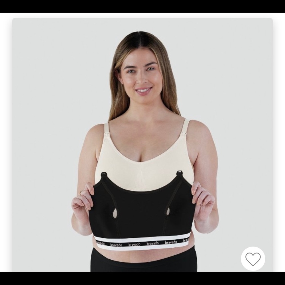 Bravado, Clip and Pump Hands-Free Nursing Bra Accessory, SZ L, Black, Like New